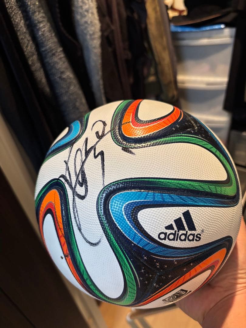 サッカーボール JFA カズサイン付き❗️