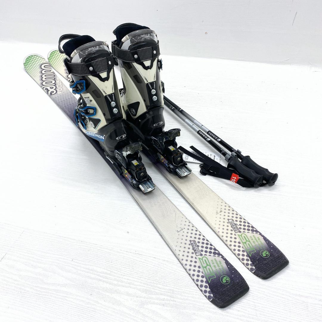 SALOMON サロモン スキー セット 155cm 26～26.5cm 板