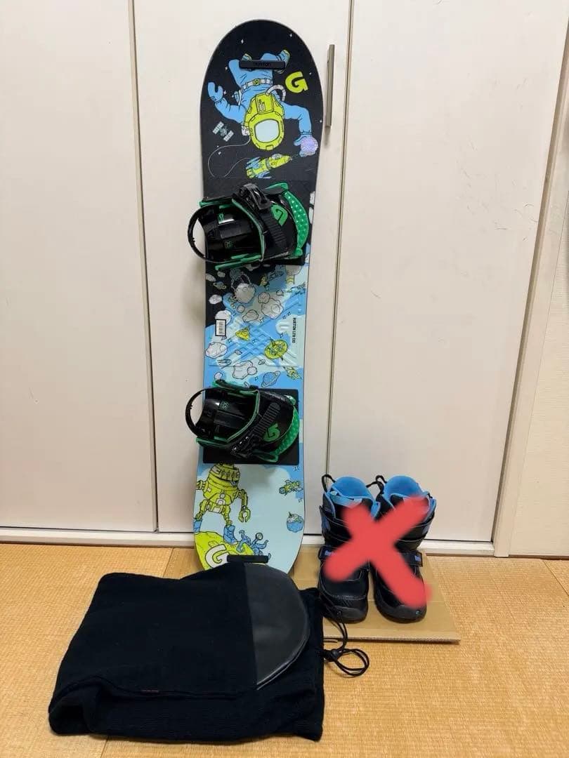 スノーボード Burton バートン 110キッズ板、ケース付