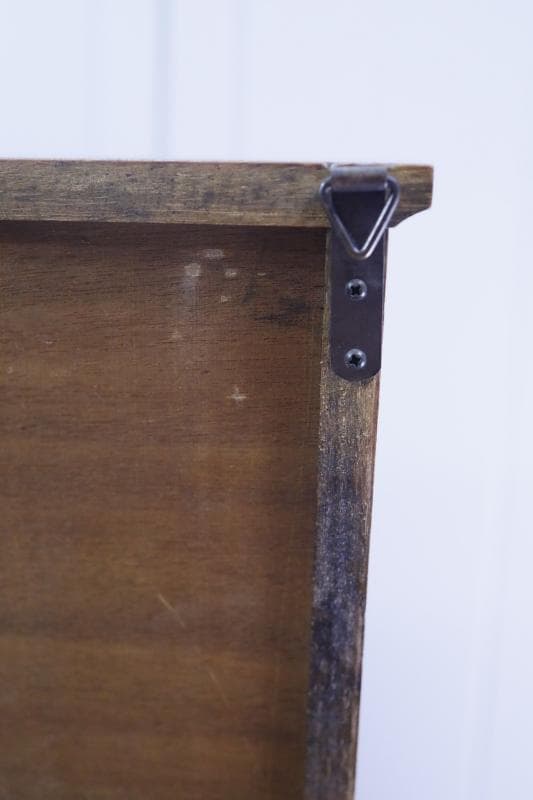 ◆ナチュラルウッドの オープンシェルフ 　飾り棚　4段　アンティークレトロ