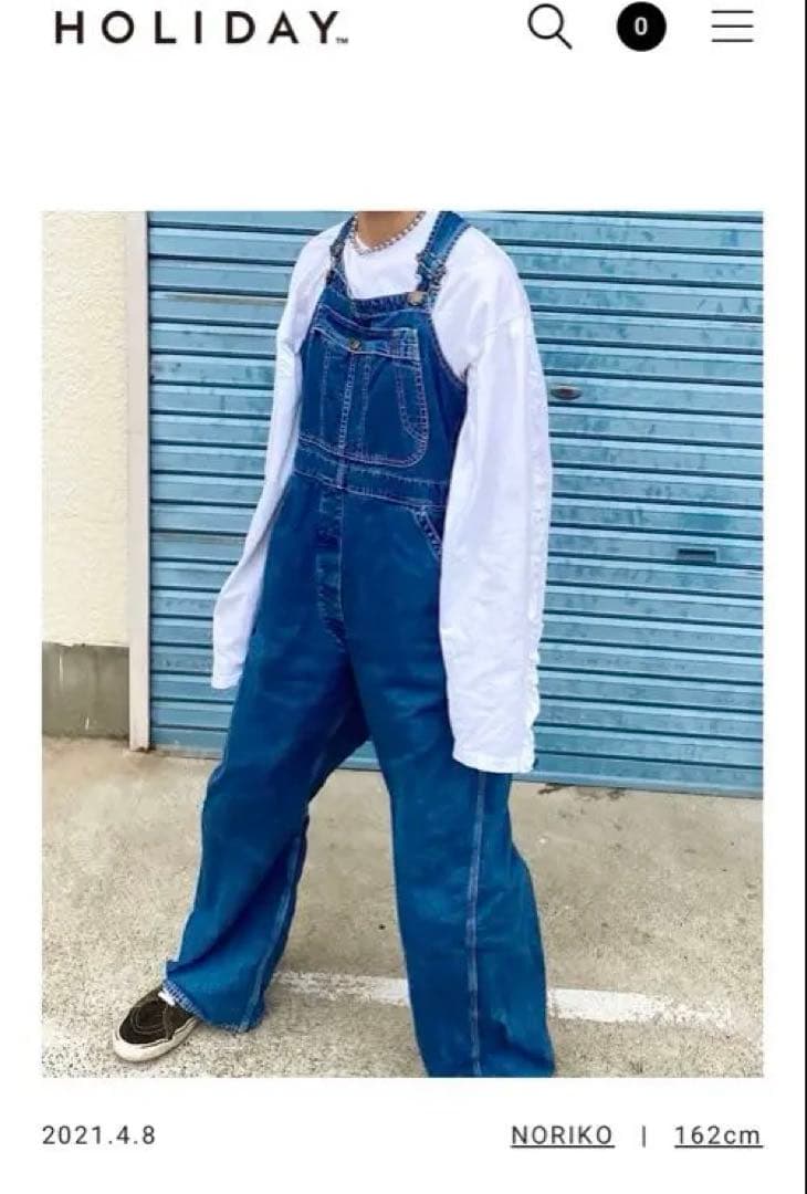 HOLIDAY BIG DENIM OVERALL サイズ01 オーバーオール