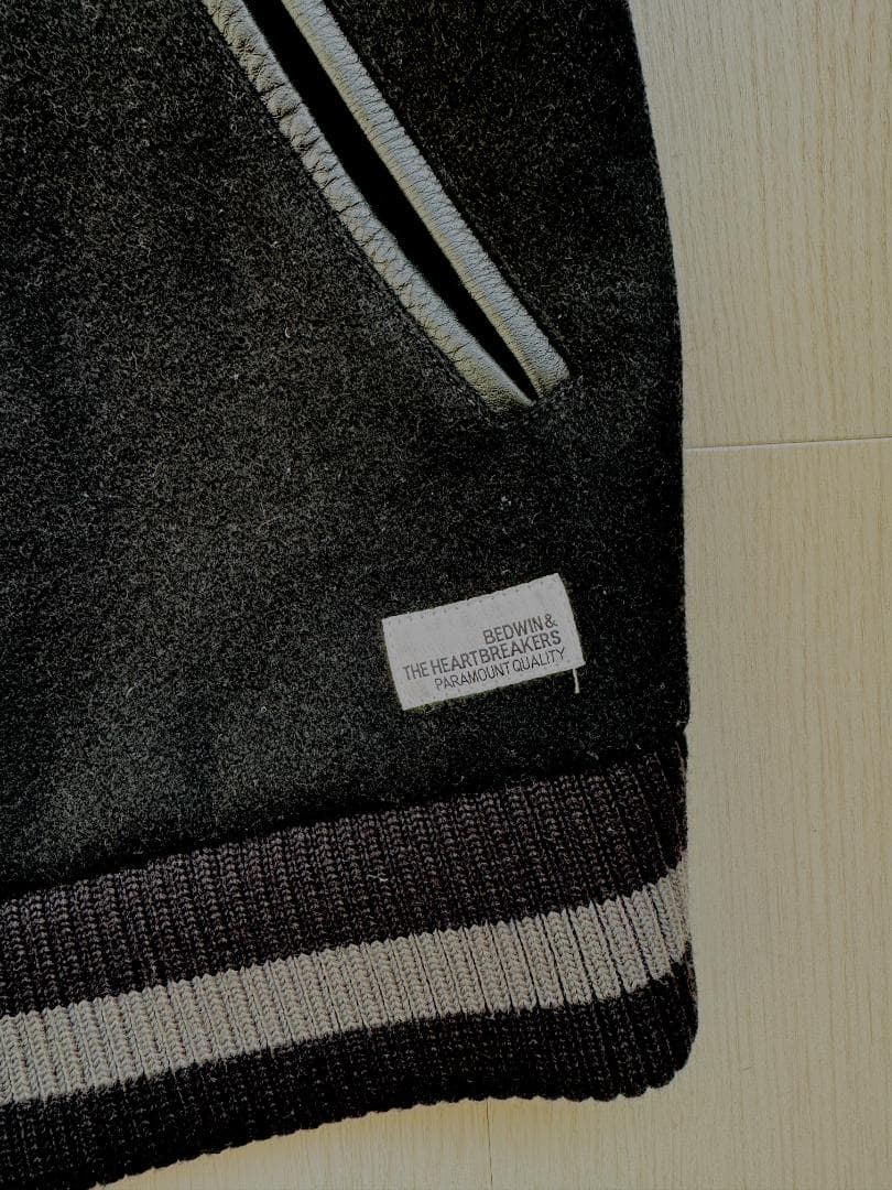 bedwin ベドウィン レザー ウール スタジャン 09AW サイズ2