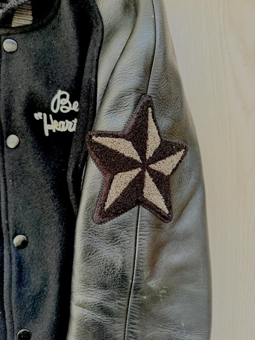 bedwin ベドウィン レザー ウール スタジャン 09AW サイズ2