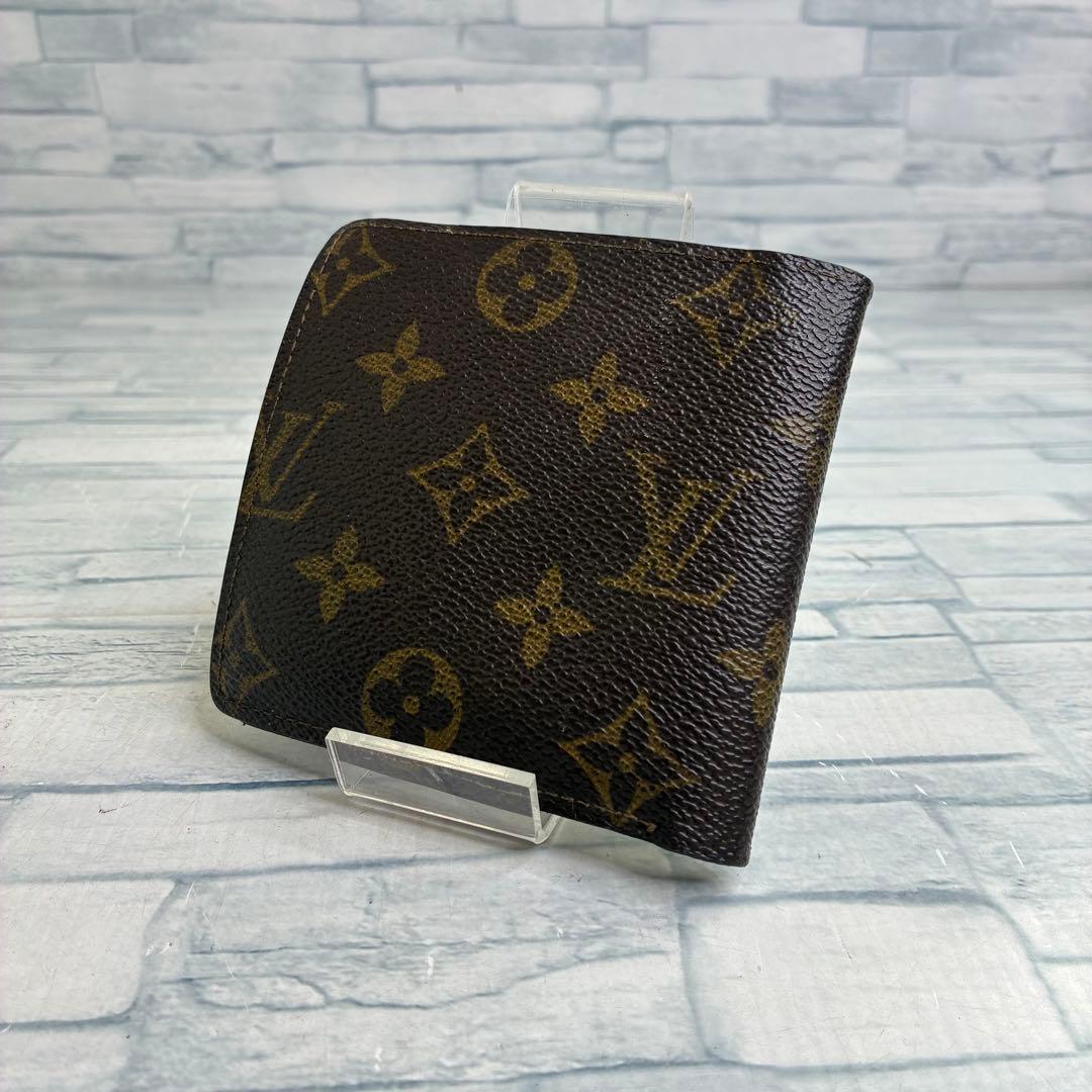 45 LOUIS VUITTON ルイヴィトン　モノグラム　二つ折り財布 kq1