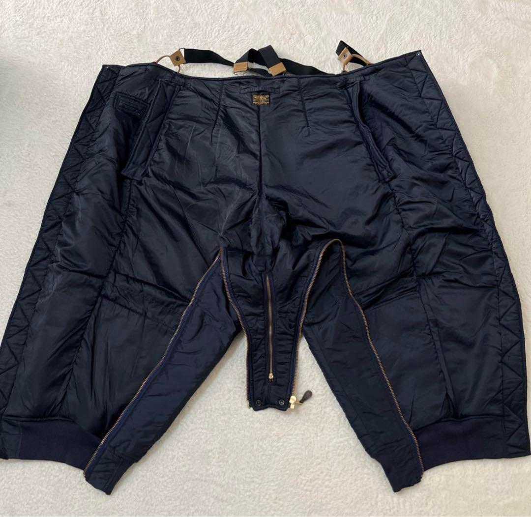 HOUSTON 40 フライトパンツ A-11B フライトスーツ ネイビー 肉厚