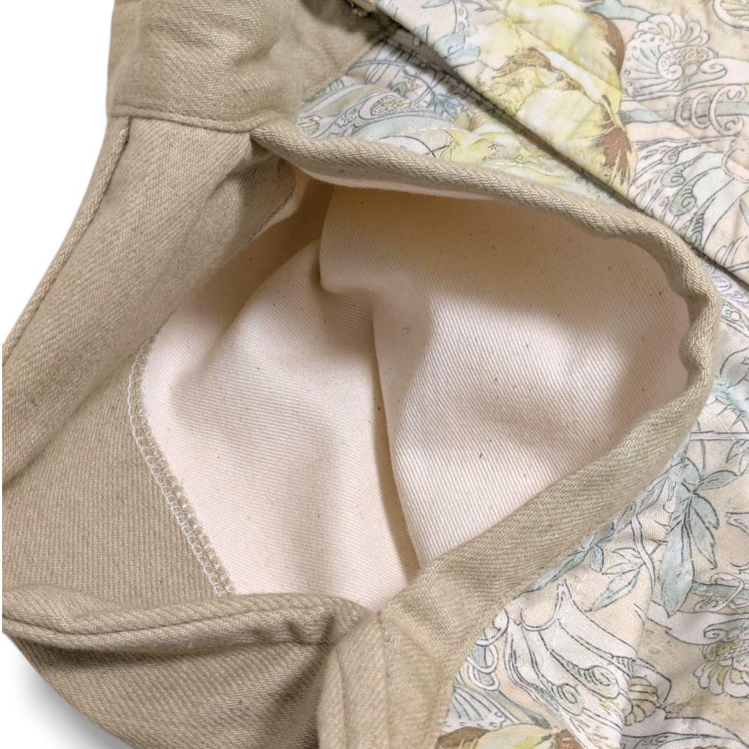 希少■DECO depuis1985■ボタニカルパッチパンツ S 日本製　花柄