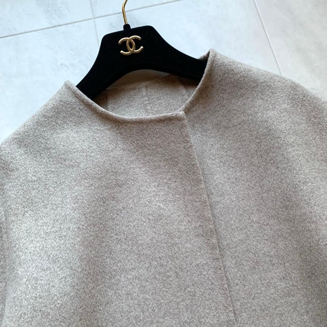 美品♡2021AW プラージュ ハミルトンノーカラーコート ダブルフェイス 38