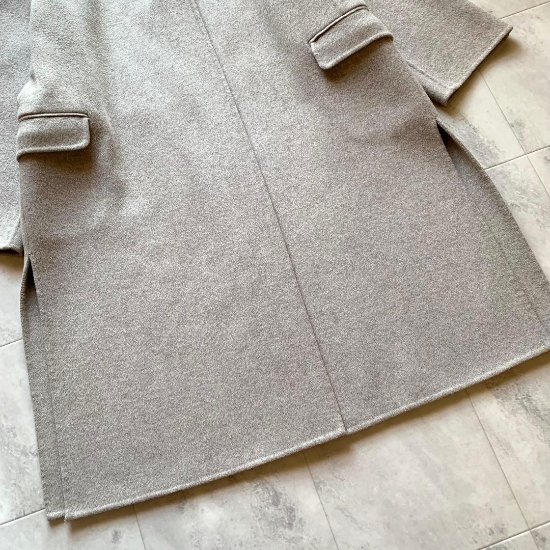 美品♡2021AW プラージュ ハミルトンノーカラーコート ダブルフェイス 38