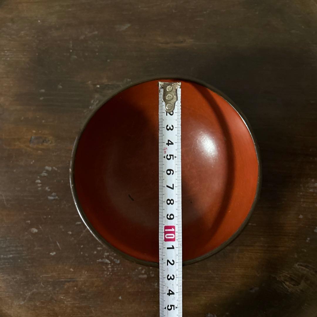 時代朱塗椀　根来.懐石.酒器.古道具.アンティーク.検:白洲正子.秦秀雄.李朝