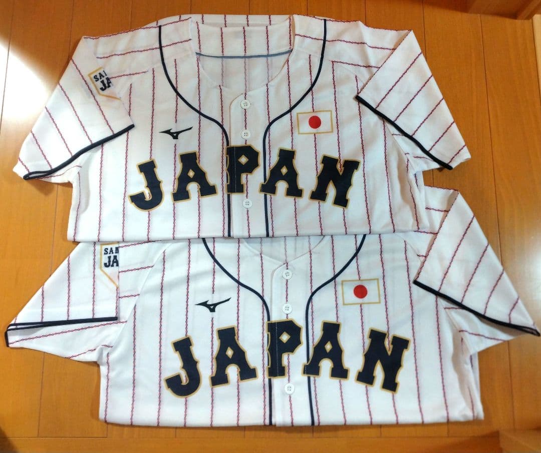 【２枚】侍ジャパン 応援 ユニフォーム ミズノ ホーム