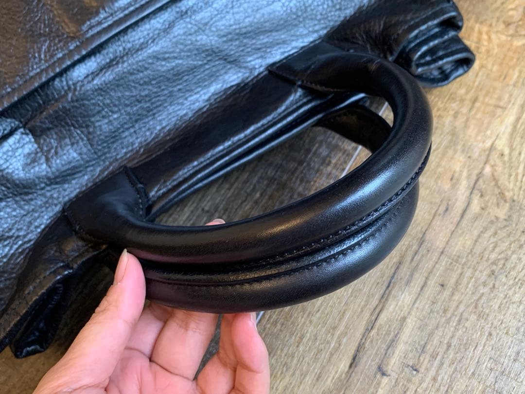 【未使用美品】aniary アニアリ レザー トートバッグ ブラック