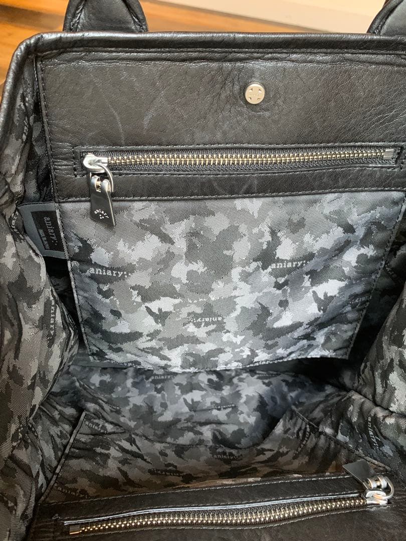 【未使用美品】aniary アニアリ レザー トートバッグ ブラック