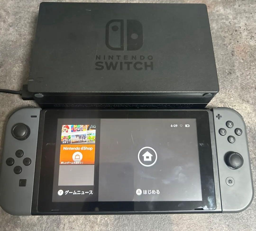 Nintendo Switch 本体 グレー ドック付き