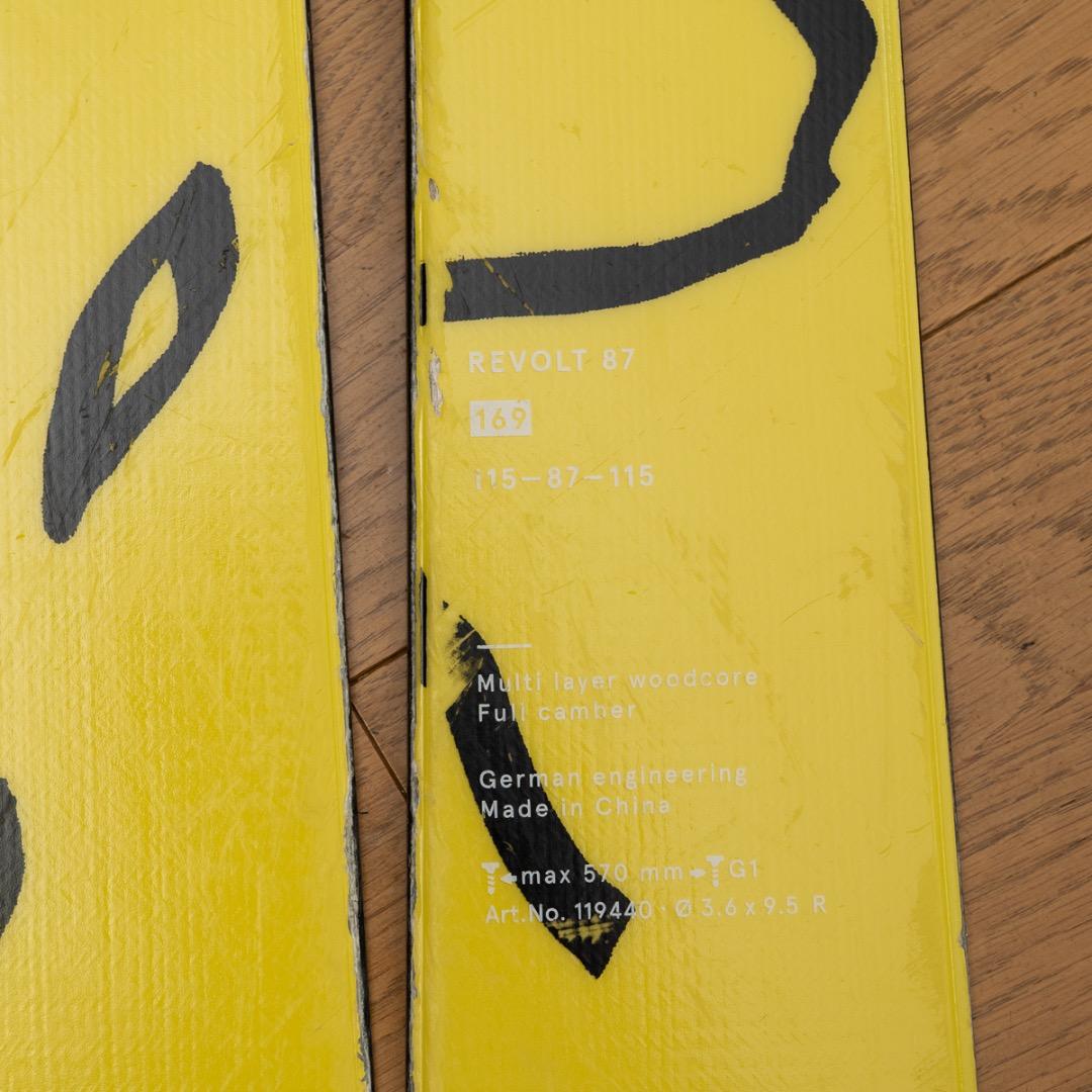 【板のみ】Völkl REVOLT 87 169 cm フリースキー