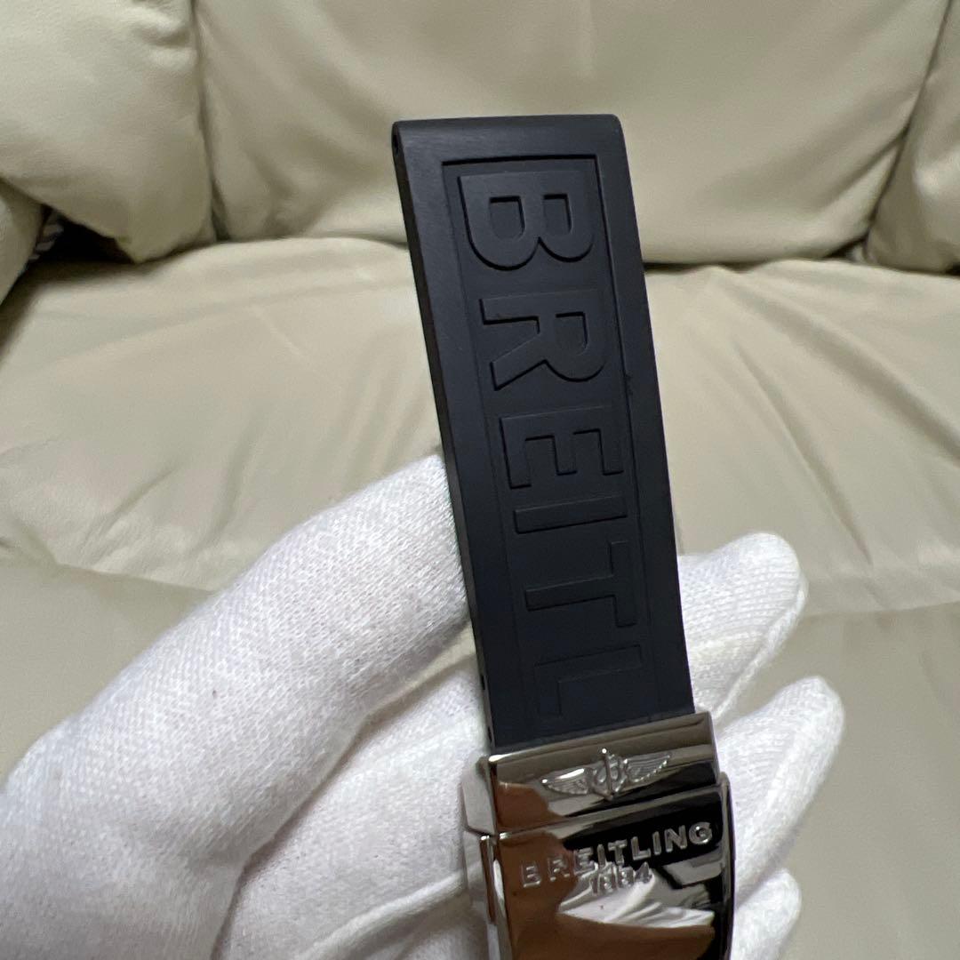 ブライトリング 純正22mm ラバーベルト Dバックル ウイングロゴ 廃盤稀少品