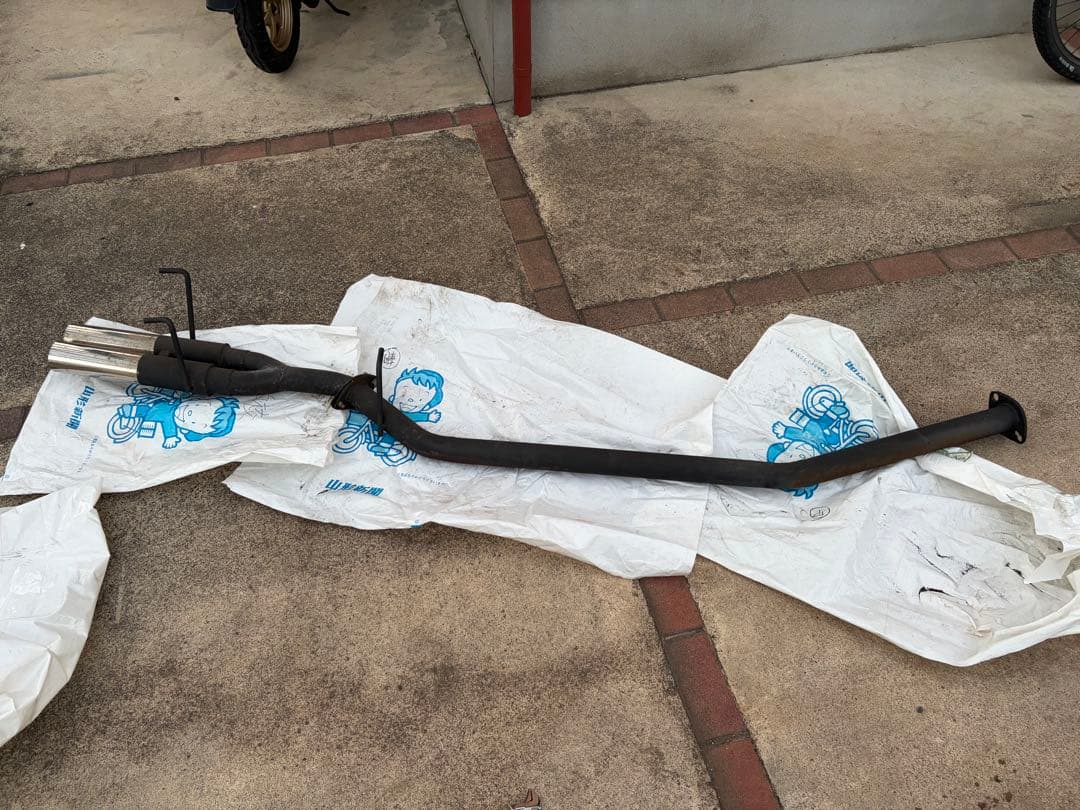 ニッサン s13 シルビア デュアルマフラー 本体 180sx 2本出し　専用