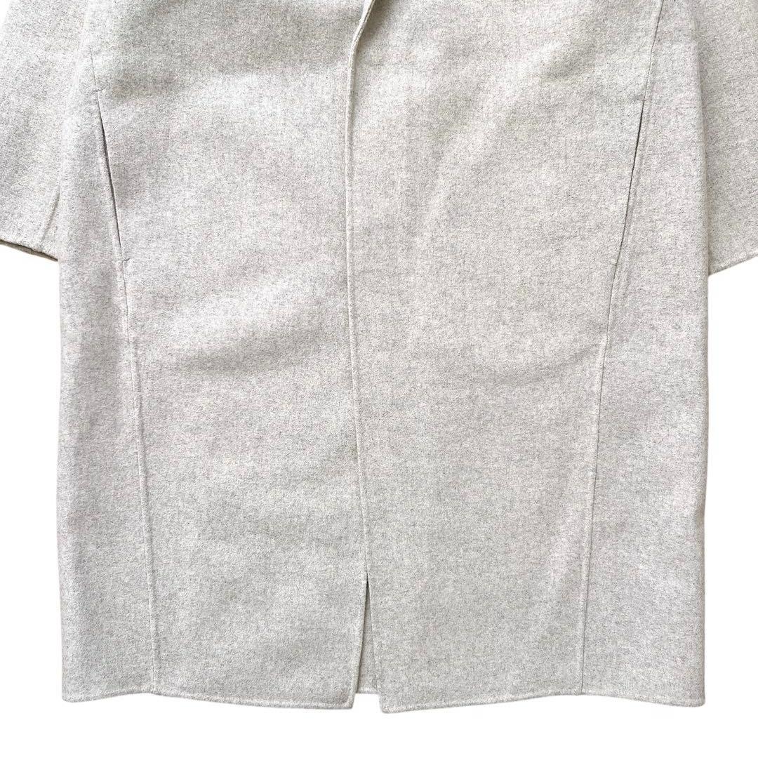 GALERIE VIE　ライトメルトン チェスターコート　ライトグレー　36