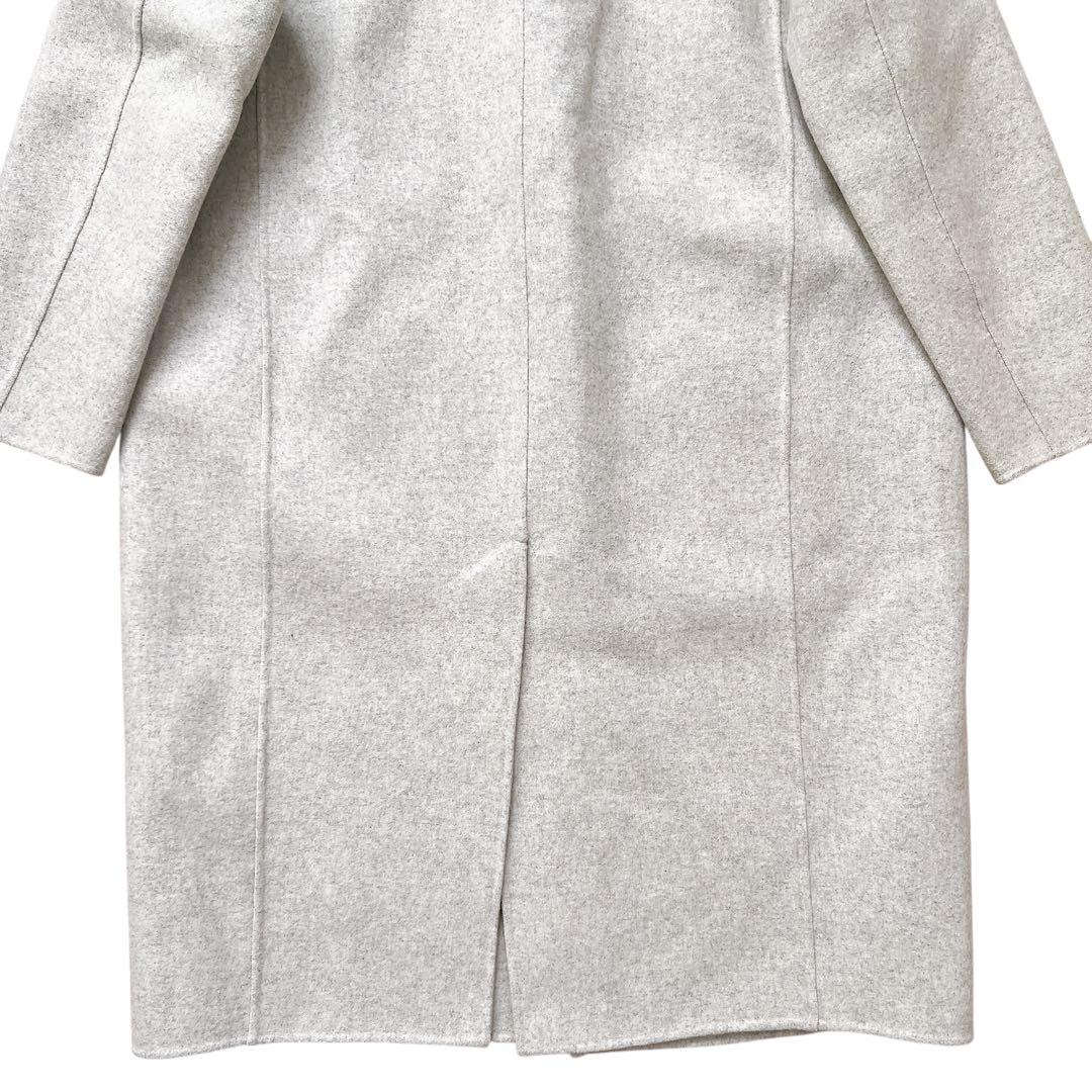 GALERIE VIE　ライトメルトン チェスターコート　ライトグレー　36