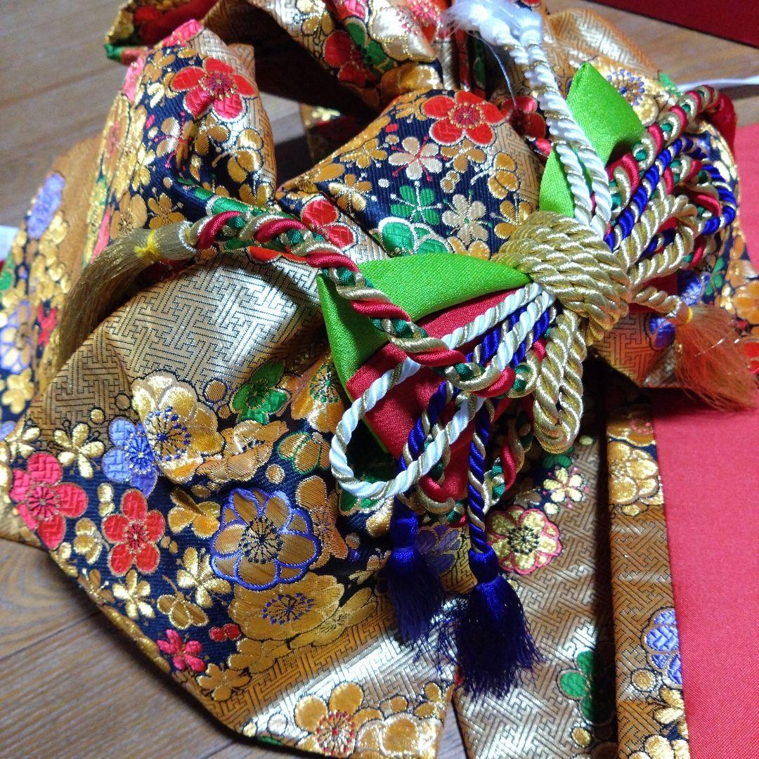 美品★大寸七歳★金と花★帯草履バックはこせこ