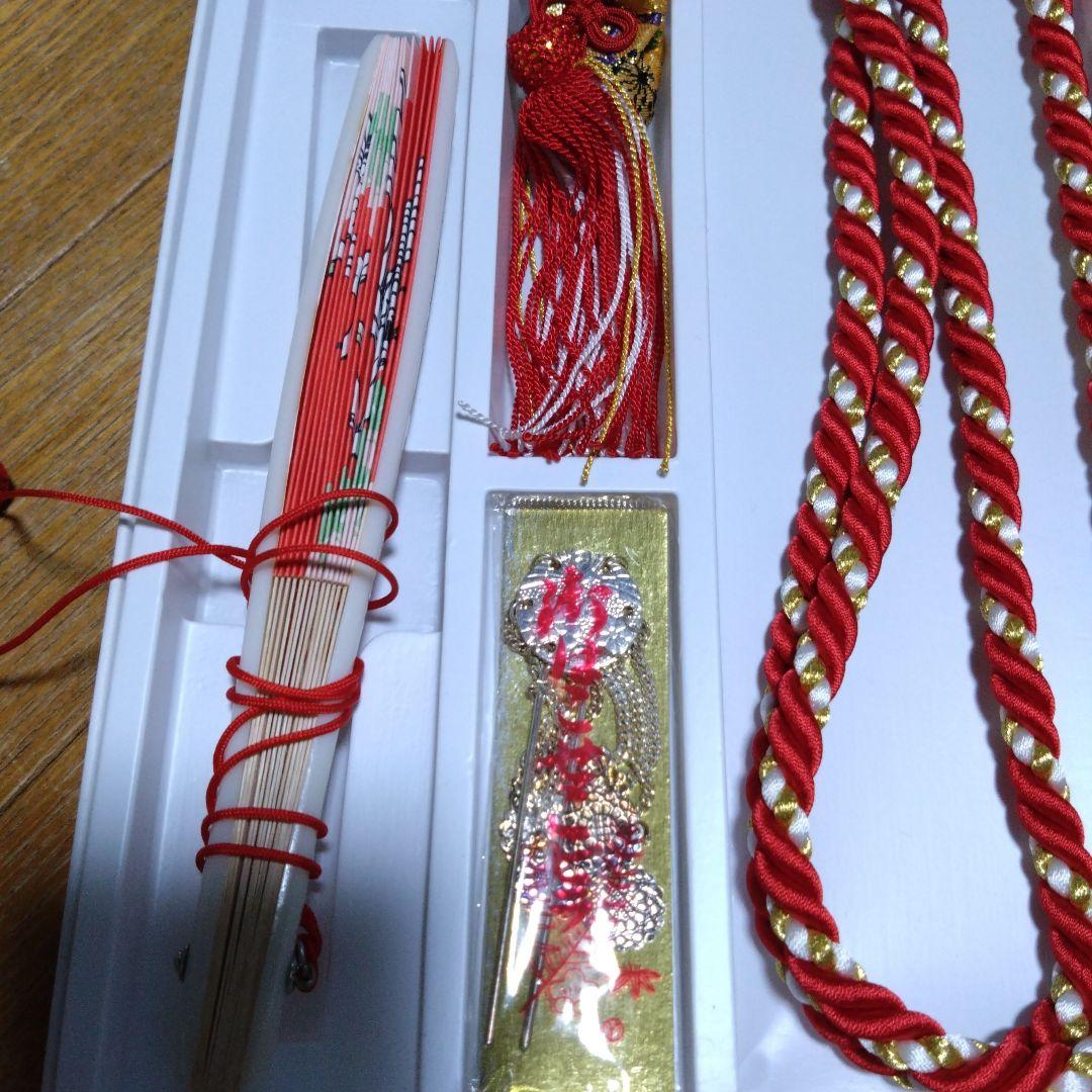 美品★大寸七歳★金と花★帯草履バックはこせこ