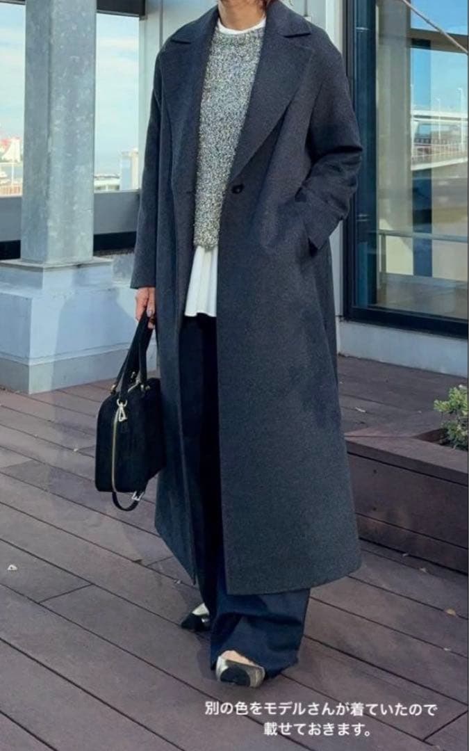 美品❗️23区 ウールカシミアロングチェスターコート