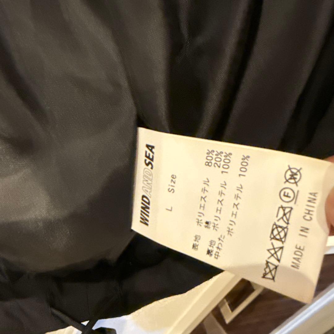 WIND AND SEA ブラックダウンベスト