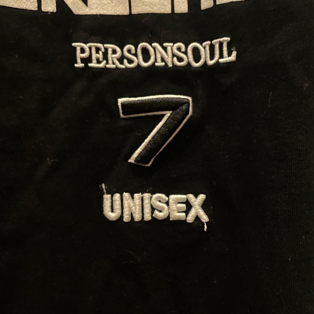 PERSONSOUL スプリット スリーブ レーシング T シャツ