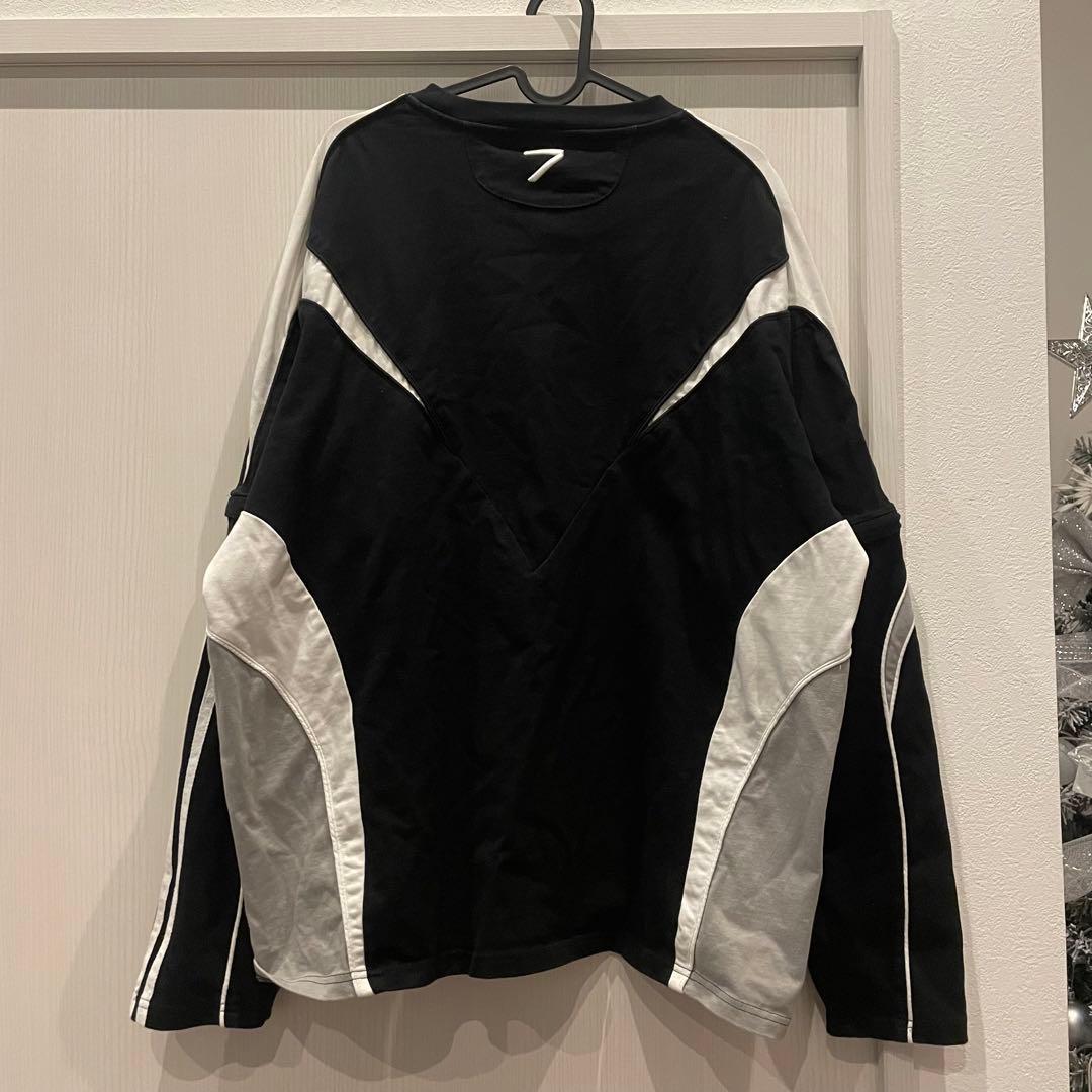 PERSONSOUL スプリット スリーブ レーシング T シャツ