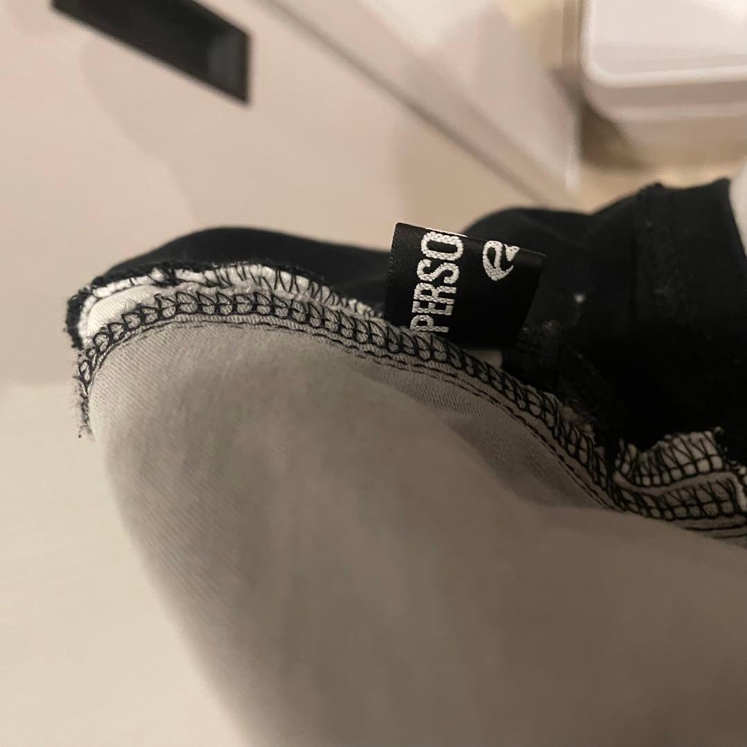 PERSONSOUL スプリット スリーブ レーシング T シャツ