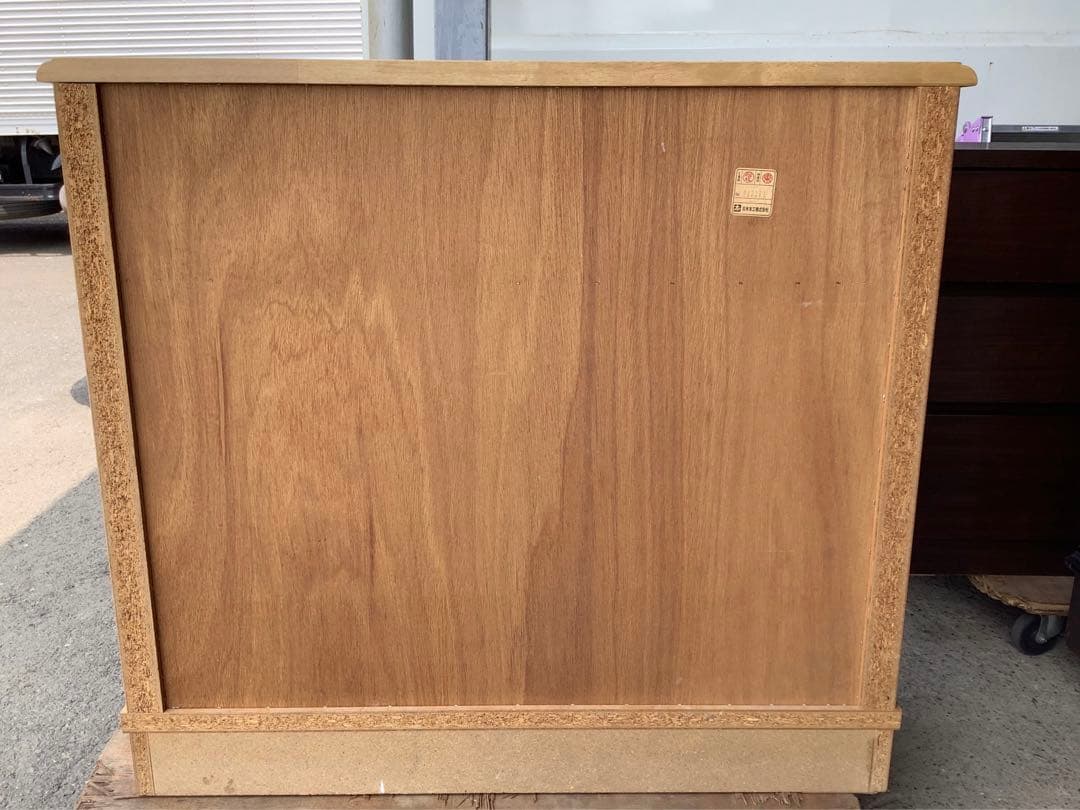 【小さめ】3段洋服タンス 木製チェスト志水木工 B&W