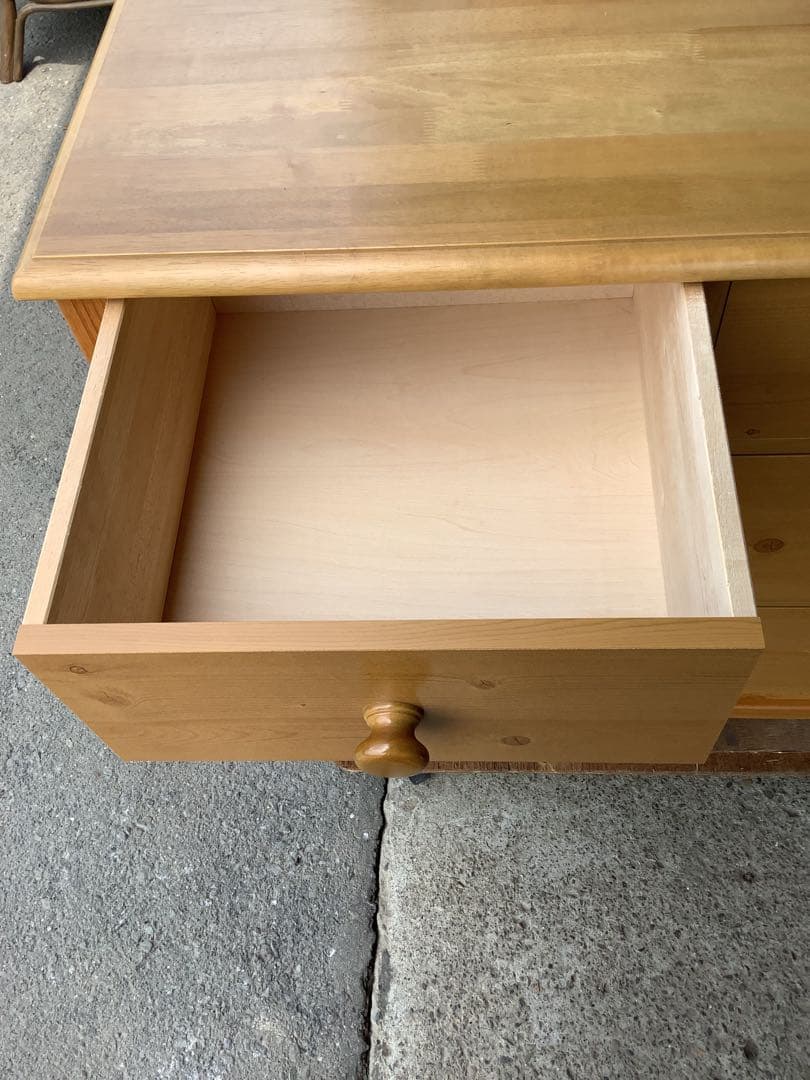 【小さめ】3段洋服タンス 木製チェスト志水木工 B&W