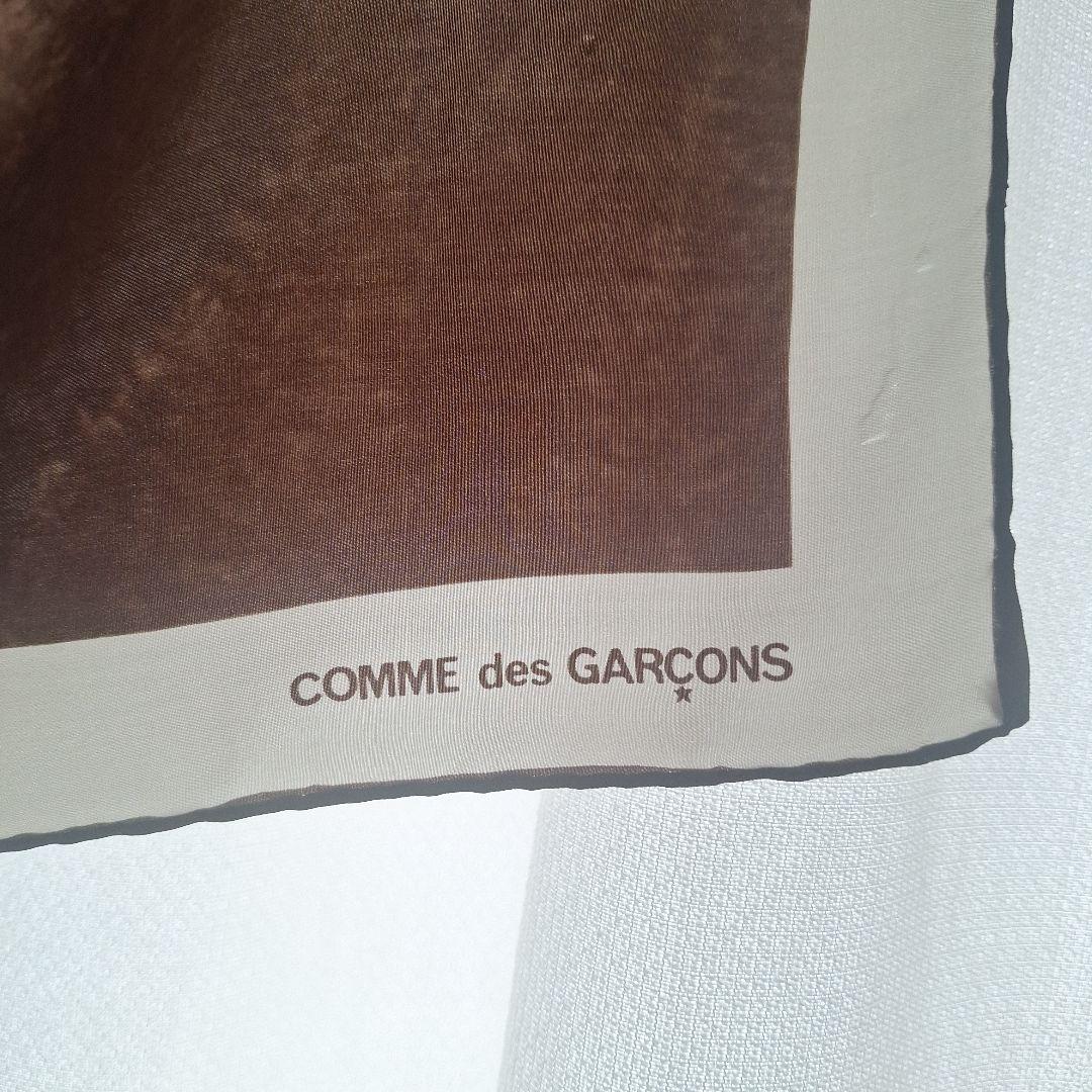 激レア1985年COMME des GARCONS 風景プリント絹スカーフ