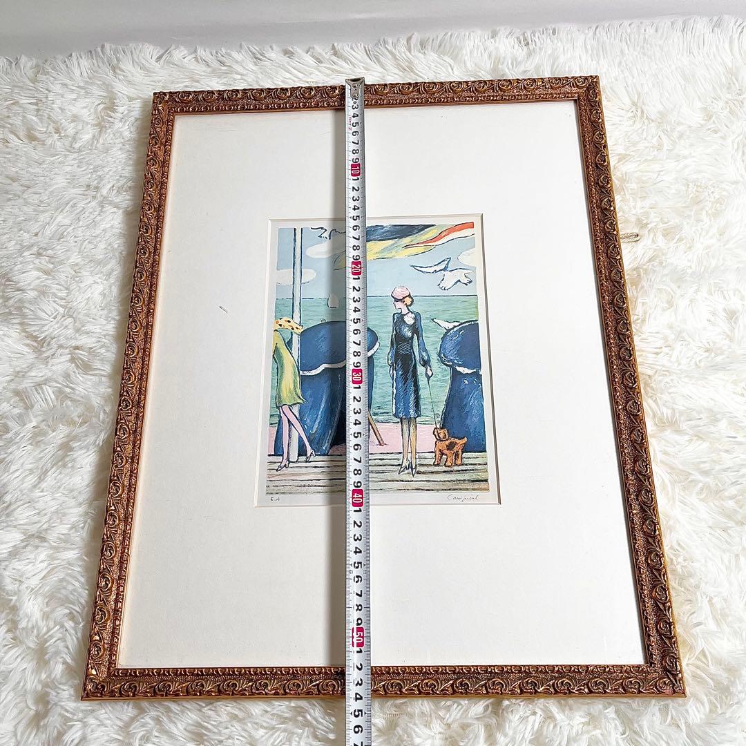 【希少作】カシニョール　EA版 「ドーヴィルの優雅な女性」直筆サイン