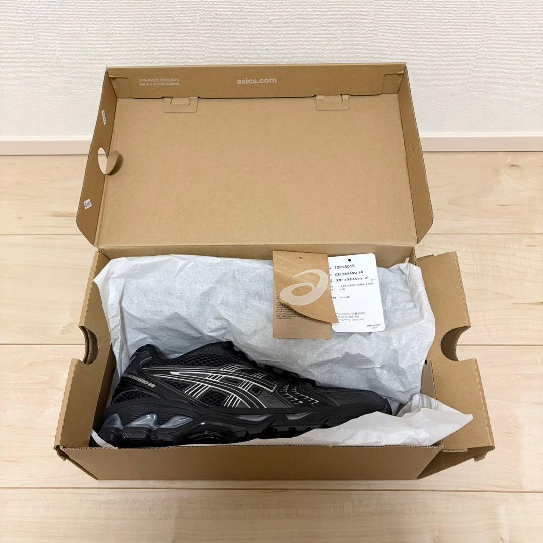 【新品・未使用】25.0cm ASICS GEL-KAYANO 14 ブラック