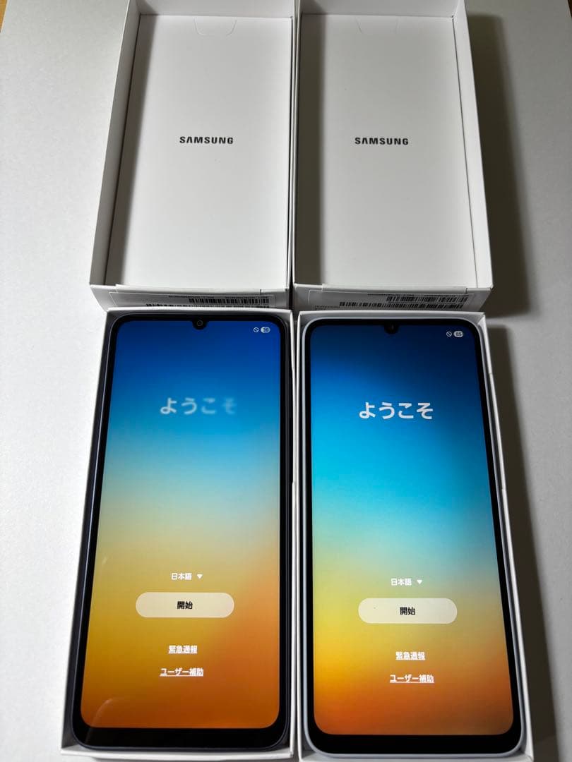 2台セット‼️Samsung GalaxyA25 5G 本体ブラック、ライトブルー