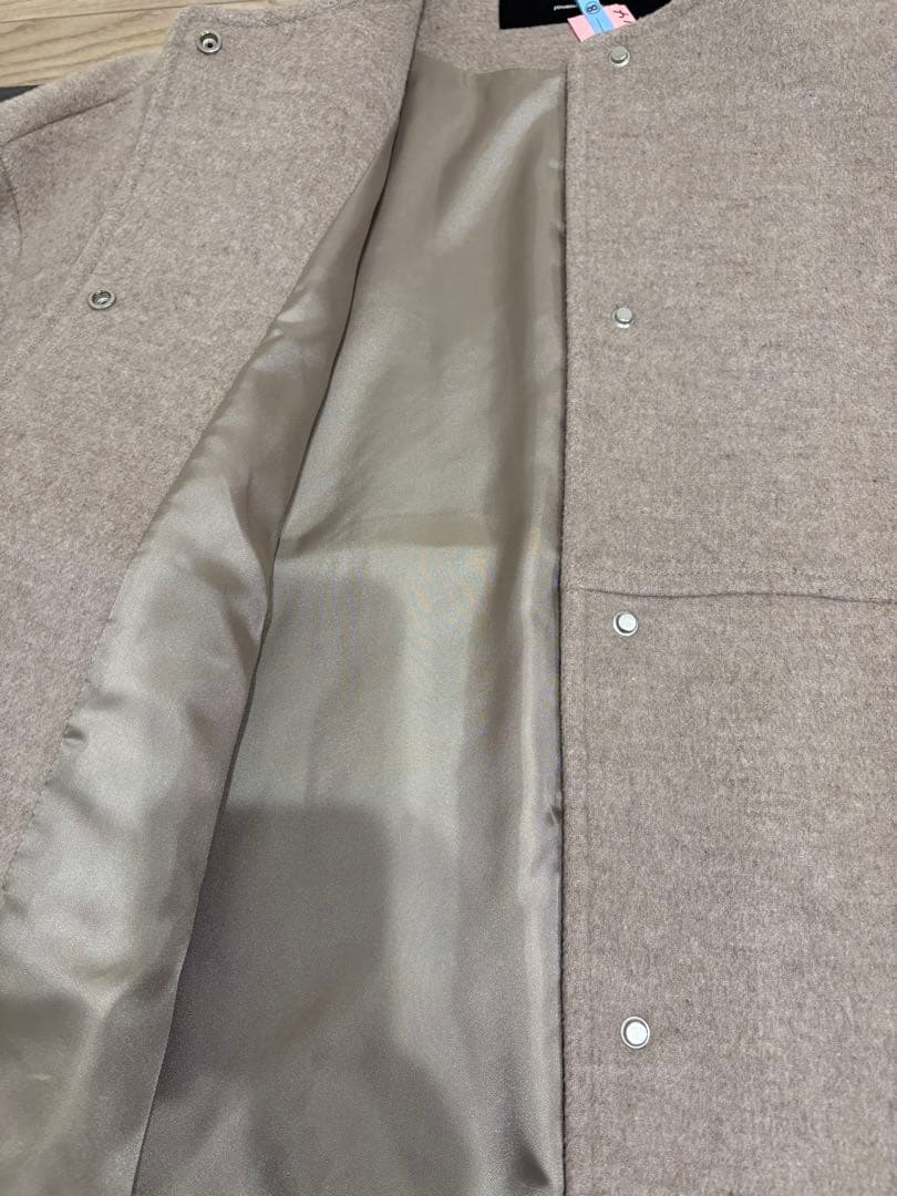 【JOURNAL STANDARD】スーパー140ビーバーノーカラーコート