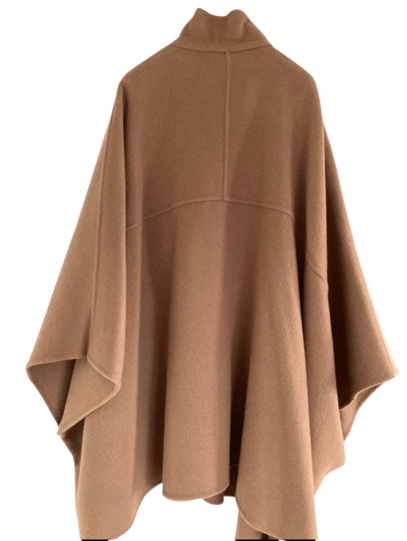 ★美品★スローブイエナ　スタンドカラーダブルフェイスポンチョコート