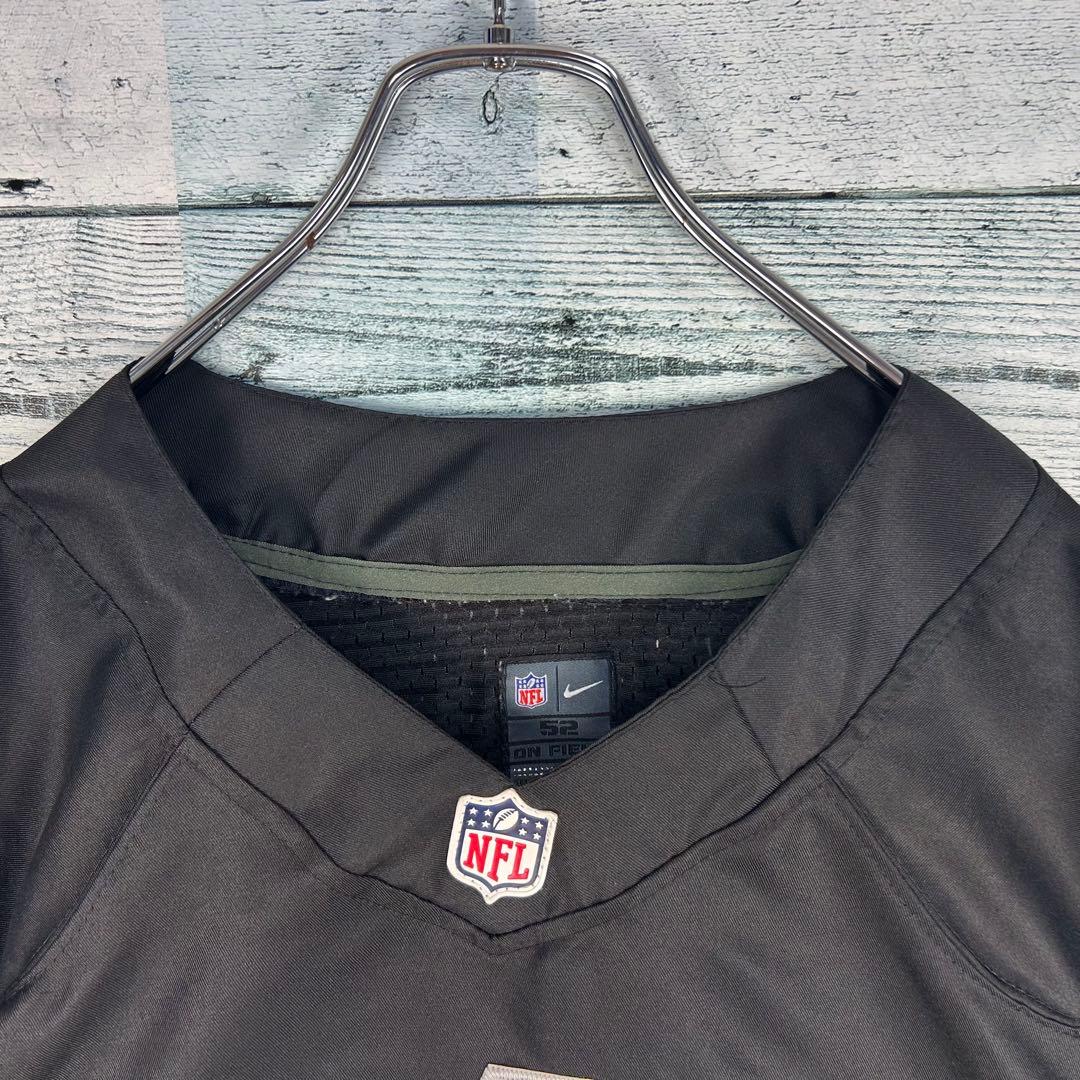 ナイキ NFL 全刺繍 レイダース アメフトゲームシャツ XL 5519