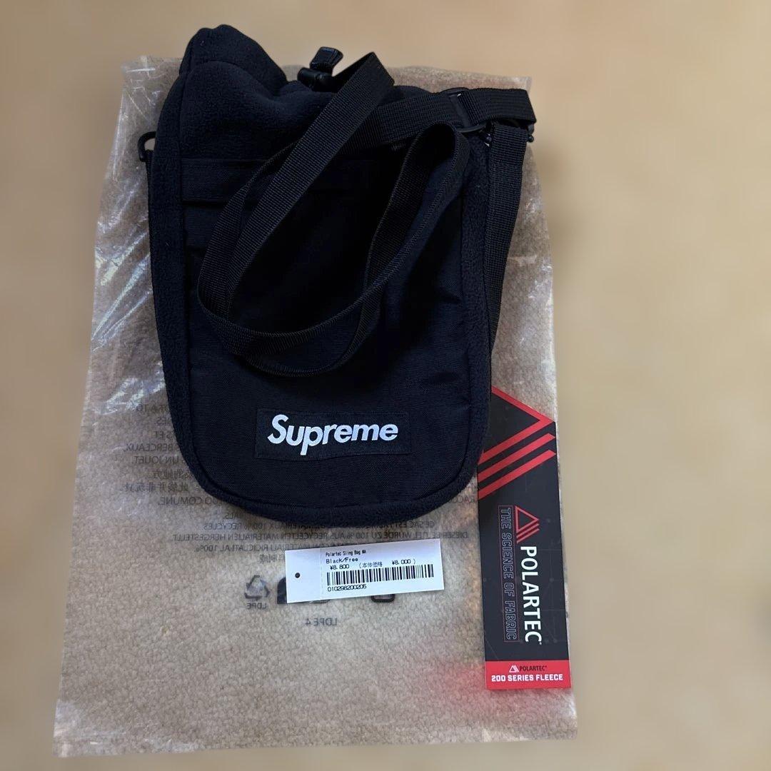 Supreme Polartec Sling Bag スリングバッグ　ブラック