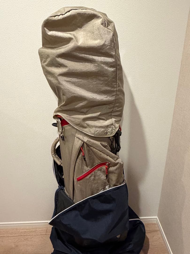 【美品／即購入OK】 ONOFF キャディバッグ＋本間トラベルカバー（紺色）付き