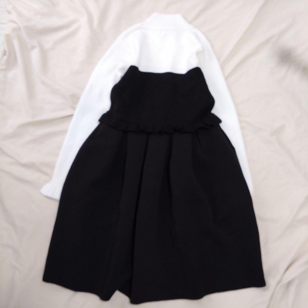 【未使用】kate spade ワンピース 150 キャット ニット ドッキング