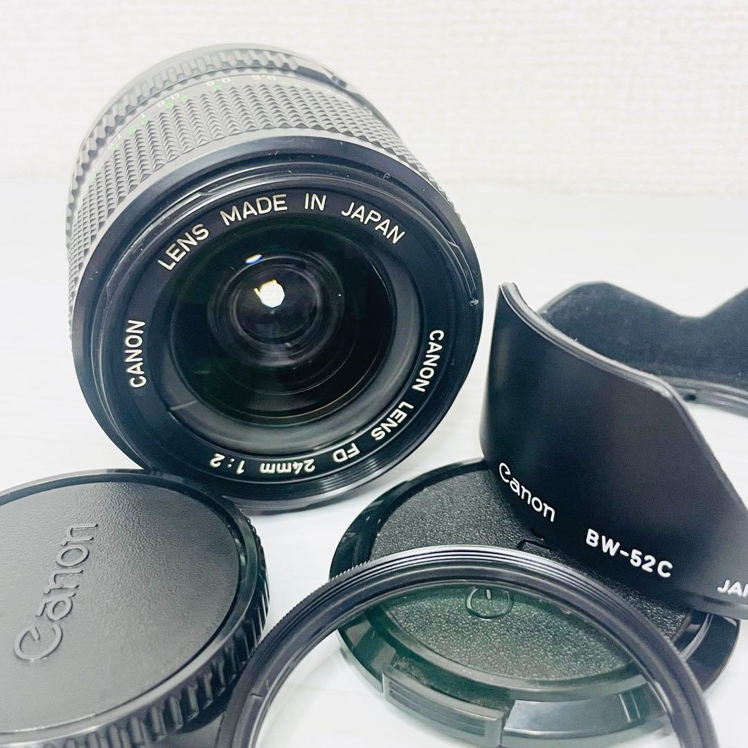 【美品】Canon NEW FD 24mm F2 フード BW-52C 希少