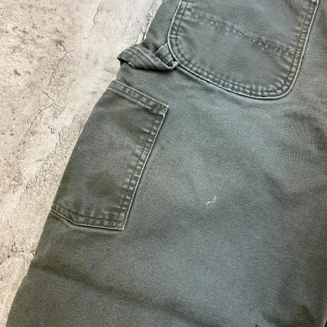 ゆ*こ様 カーハート　ダック　ペインターパンツ　MOS　雰囲気抜群　古着　グリー