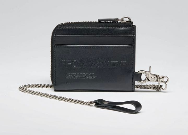 ★即発送 Off-White 財布 チェーン付 黒系