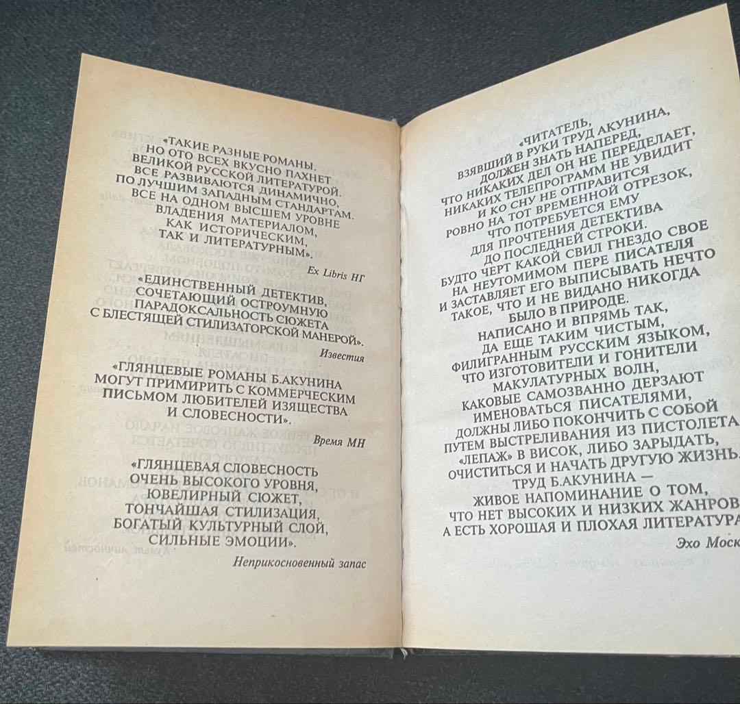 ボリス・アクーニン スタツキー・ソヴェトニク　ロシア本 ハードカバー