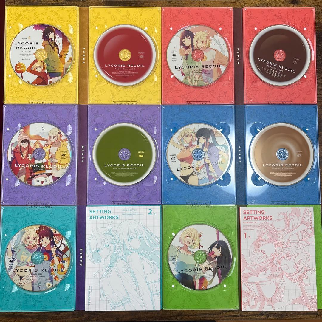LYCORIS RECOIL DVD 1-6巻セット