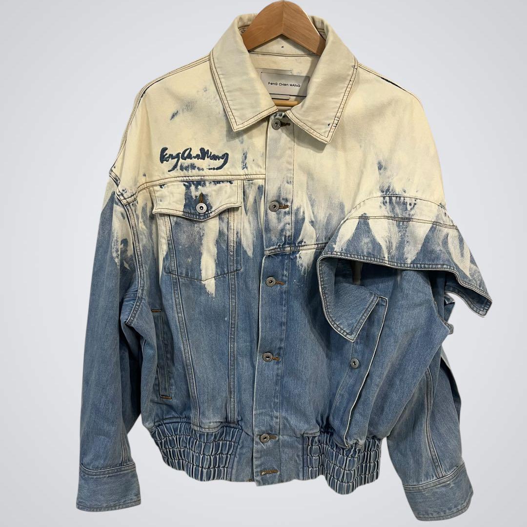 【人気】Feng Chen Wang レイヤードデニムジャケット Mサイズ