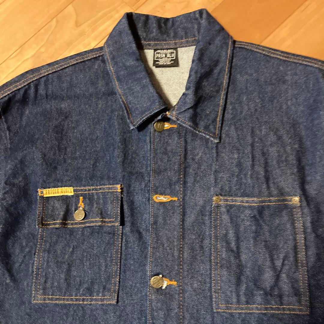 米国製　PRISON BLUES デニムヤードコート　L (大きめです)