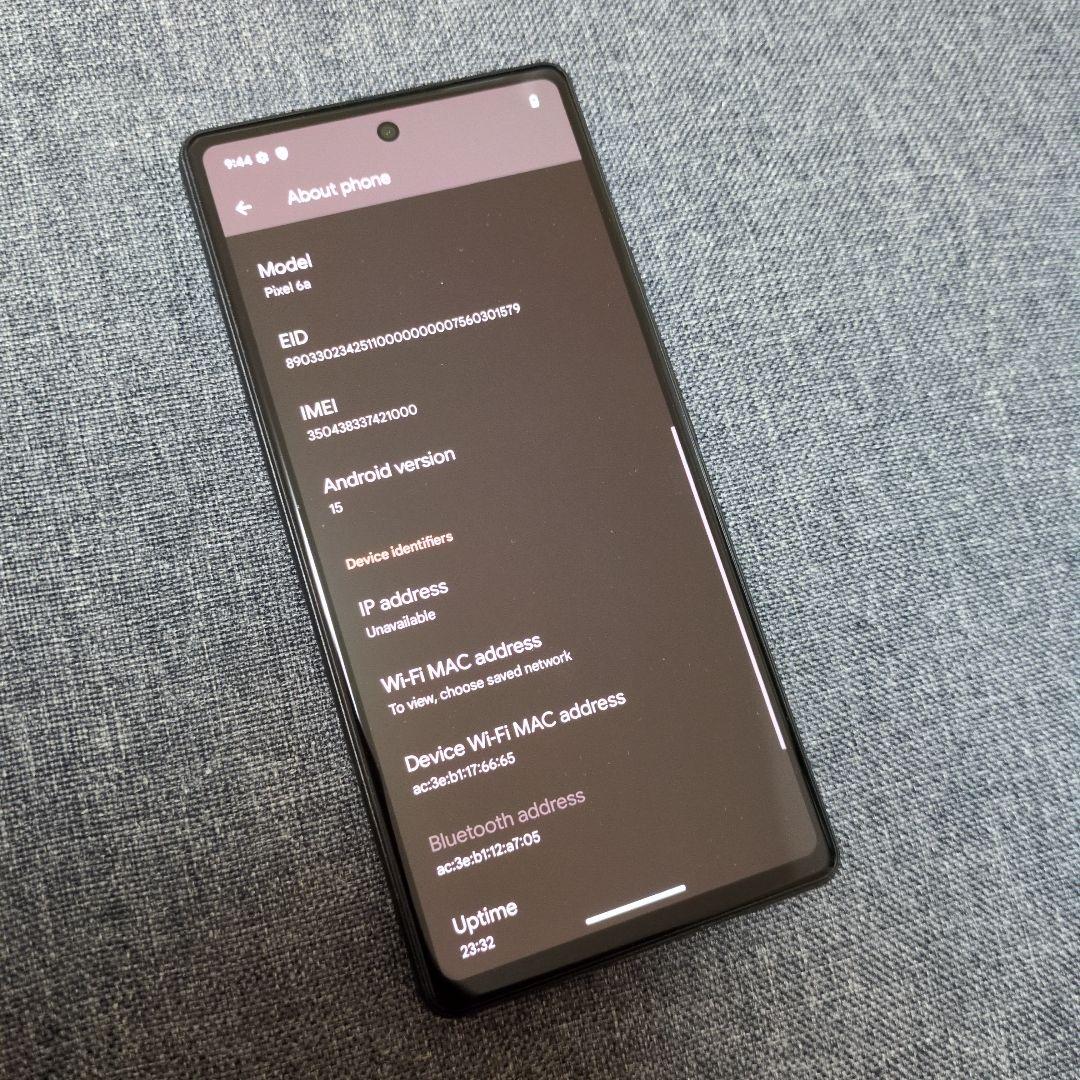 スマートフォン本体 Google Pixel6a
