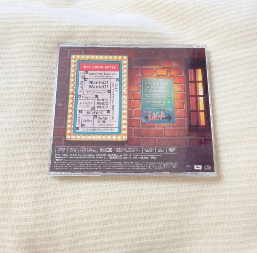 ENSEMBLE 初回限定盤 CD+DVD Mrs.GREEN APPLE